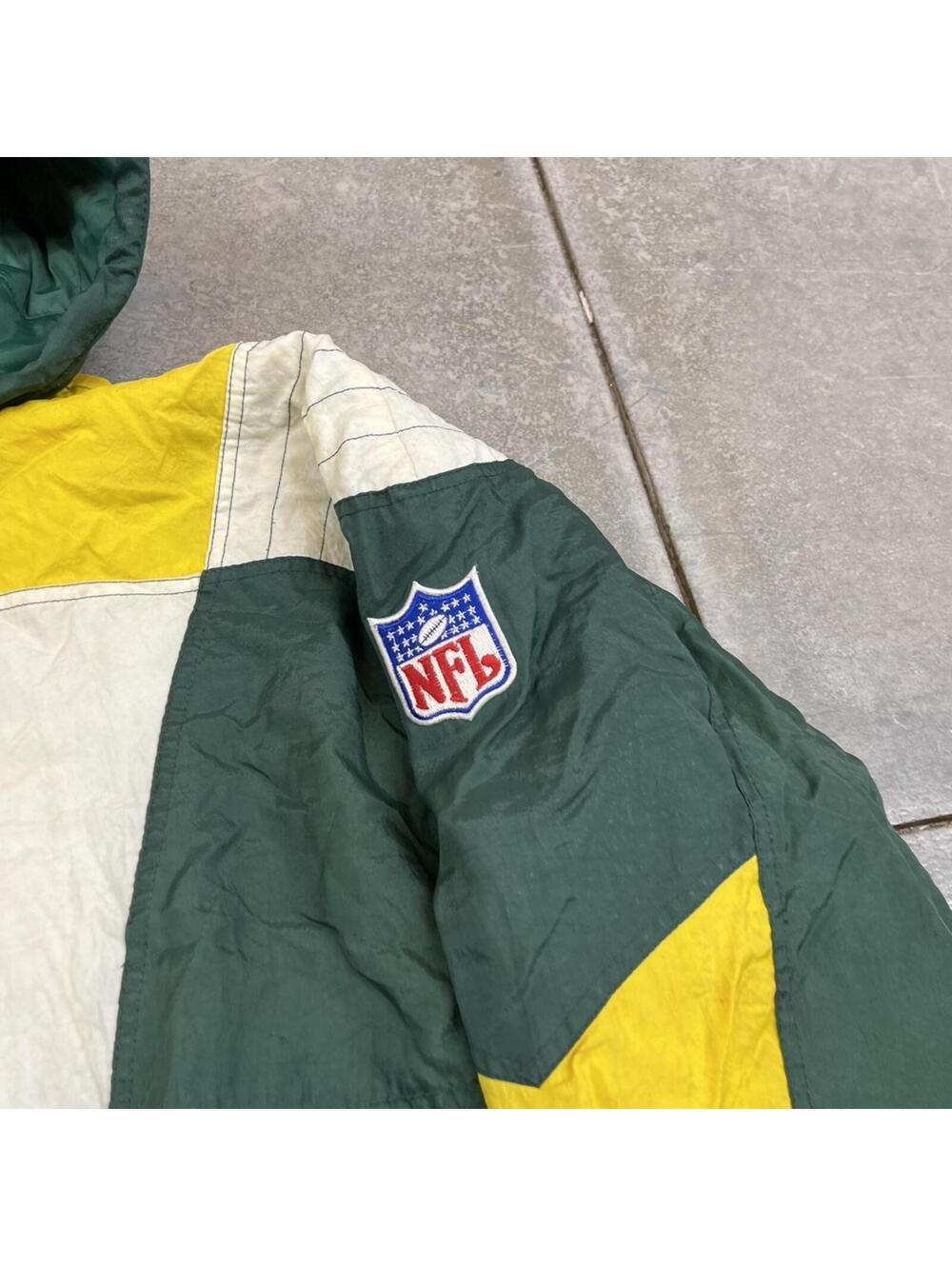 vintage green bay packers starter quarter zip puffer jacket size large - Picture 5 of 7